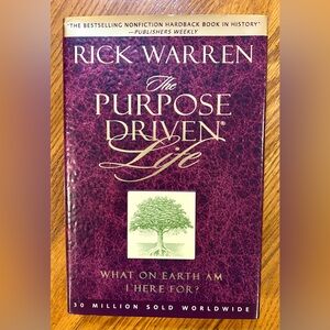 💰 3/$15 book DEAL The Purpose Driven Life by Rick Warren hardback book NWT